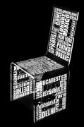 Chaise acrylique City blanche - Acrila Concept
