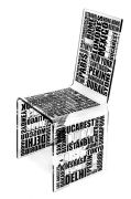 Chaise acrylique City noire - Acrila Concept