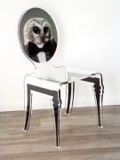 Chaise acrylique Graph pieds plexi hibou - Acrila Concept