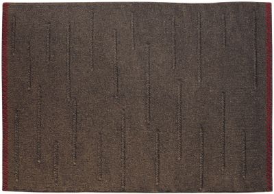 Tapis Effect tissé main en laine brun 70x140 - Toulemonde Bochart