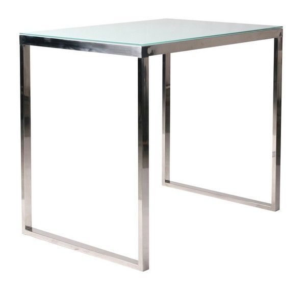 table haute verre design
