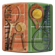 Interrupteur déco Sports / Tennis simple - DKO Interrupteur