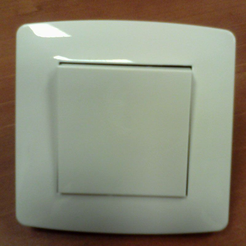 Interrupteur uni blanc poussoir - DKO Interrupteur