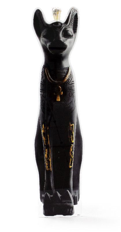 Lampadaire acrylique Chat égyptien noir