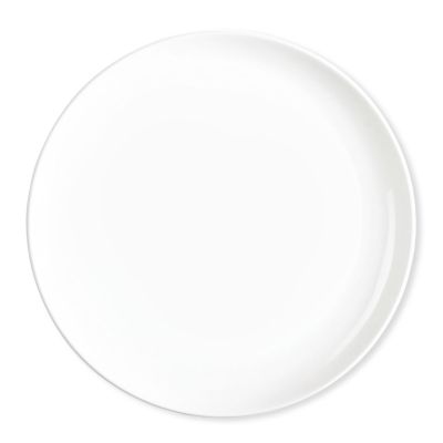 Assiette plate porcelaine Louison blanc