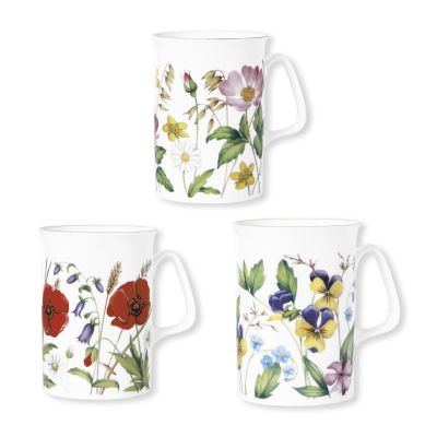 Boite de 6 mugs assortis Joli Mug Fleurs du jour
