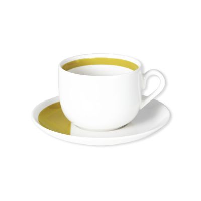 Tasse à thé porcelaine Louison jaune
