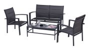 Salon de jardin Sofa gris/gris 4 places Salon de jardin Sofa gris/gris 4 places