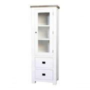 Bibliothèque acacia Claudia porte vitrée Bibliothèque acacia Claudia porte vitrée