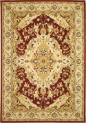 Tapis laine vierge 100% Lana frise graphique grenat Tapis laine vierge 100% Lana frise graphique grenat
