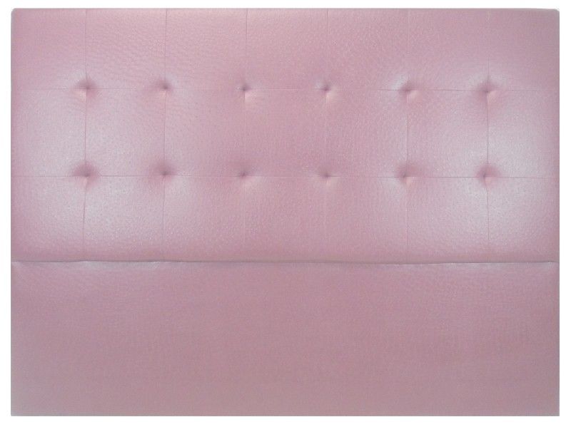Tête de lit capitonnée Tudor aspect autruche rose 160