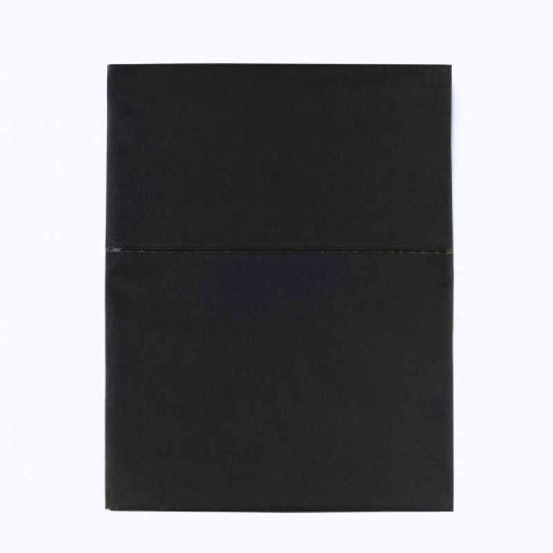 Drap de lit Teo Noir satin de coton 180x290