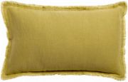 Coussin Laly en lin/coton coloris Gold 30x50 - Vivaraise