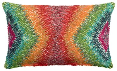 Coussin brodé Stella en coton coloris Multicolore 30x50 - Vivaraise