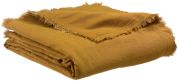 Plaid Zeff Nomade en lin/coton coloris Bronze 130x180 - Vivaraise