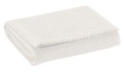 Serviette de toilette uni Bora en coton coloris Blanc neige 100x50 - Winkler