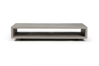 Table basse Monobloc en béton L130 x P70 x H25 cm