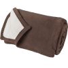 Couverture double face Narvik en polyester taupe/naturel 220x240