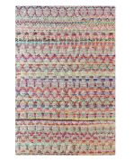 Tapis Saige tissé main coton recyclé/chanvre coloris Multicolore 230x160 - The Rug Republic