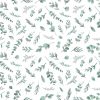 Papier peint Greenery motif feuilles d'eucalyptus vert