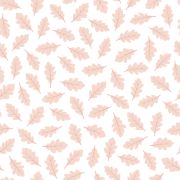 Papier peint Jöro motif feuilles de chêne rose Rouleau 10m - LILIPINSO