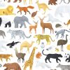 Papier peint Living earth motif animaux multicolore