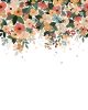 Papier peint panoramique Bloem motif grandes fleurs multicolore