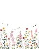 Papier peint panoramique Queyran motif jolie fleurs multicolore