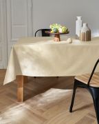 Nappe Savane coton enduit acrylique beige 160x250 - NYDEL