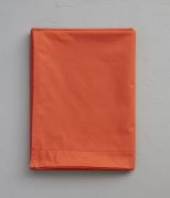 Drap plat uni en percale coloris orange Etincelle 270x310 - Sylvie Thiriez