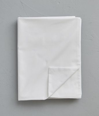 Housse de couette uni en coton coloris blanc 280x240 - Sylvie Thiriez