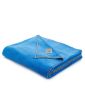 Plaid Bien au chaud en polyester bleu electrique 150x175