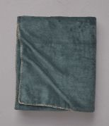 Plaid Bien au chaud polyester vert irlande 150x175 - Sylvie Thiriez