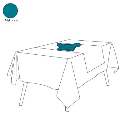 Serviette de table lin lavé stone washed Mykonos 50x50 - Sylvie Thiriez