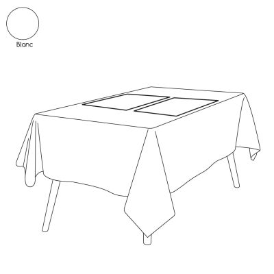 Set de table lin lavé stone washed Blanc 30x50 - Sylvie Thiriez