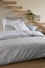 Taie d'oreiller Petite brise percale blanc broderies plumes 65x65