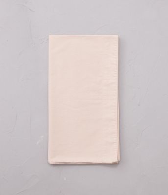 Taie de traversin uni en percale lavée coloris rose Nude 43x185 - Sylvie Thiriez