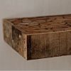 Etagère rectangulaire en morceau de bois reconstitués Chalet 50x20x5