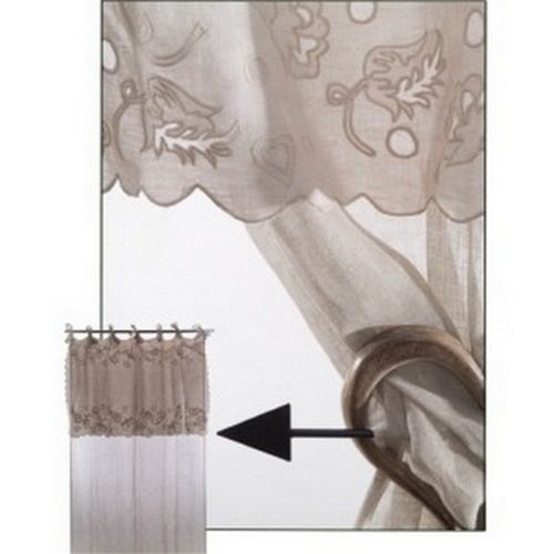 Rideaux promos 30% brise bise, rideau en coton, en lin, voile ... Décor rideaux Dentelle