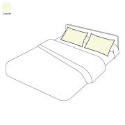 Taie d'oreiller uni coquille en percale 65x65 - Tradilinge
