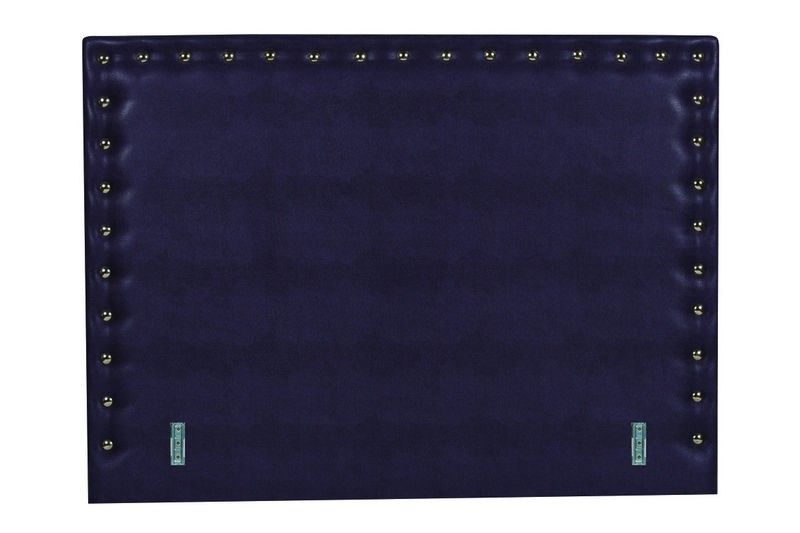 Tête de lit Chelsea tissu simili cuir façon serpent coloris prune 92x120 - Autrement dit