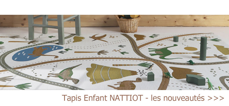 Tapis déco pour les chambres des plus petits - Nouveautés Nattiot