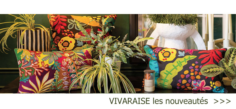 Motifs ethniques, jeux de matières et de textures - nouveautés Vivaraise
