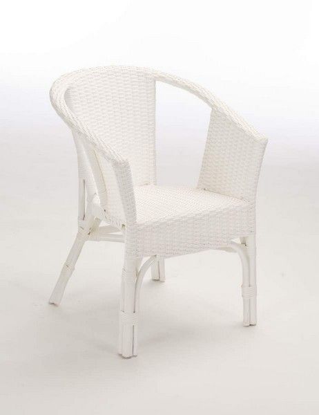 Fauteuil de jardin résine Fabien blanc - Tropic'Attitude