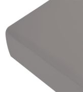 Drap housse gris souris percale 140x190 - Liou