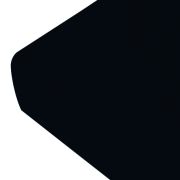 Drap housse noir Bonnet 35 cm percale 140x190 - Liou
