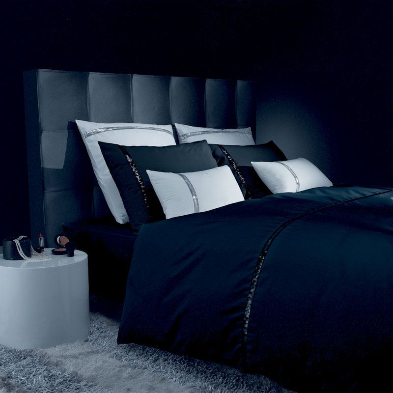 Housse de couette Liz T. noir percale 240x220 - Liou