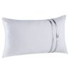 Housse de coussin Kim blanc percale 30x50