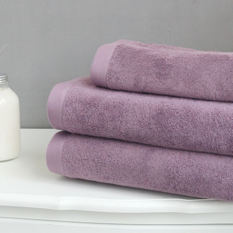 Serviette de toilette Les Unis parme grisé 50x100 - Liou