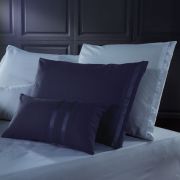 Taie de coussin Grace K prune grisé percale 30x50 - Liou